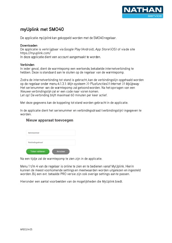 Installatie- en onderhoudsdocument